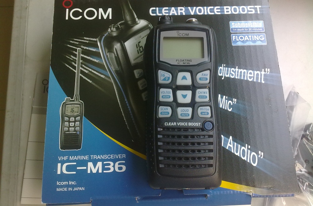 ICOM M25 VHF marine transceiver radio IPX7 M37/M36 VHF floating clear voice boost