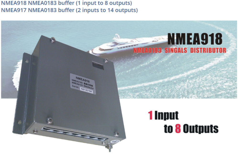 Ninglu Distributor NMEA 918/NMEA 917 buffer 1input to 8outputs 2inputs to 14outputs