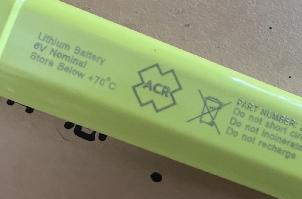 LB3S lithium battery for ACR Pathfinder Pro SART Safesea S100 Part Number 2920