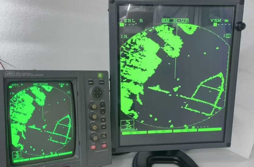 JRC FURUNO ICOM KODEN marine radar LCD split screen display 19inch screen