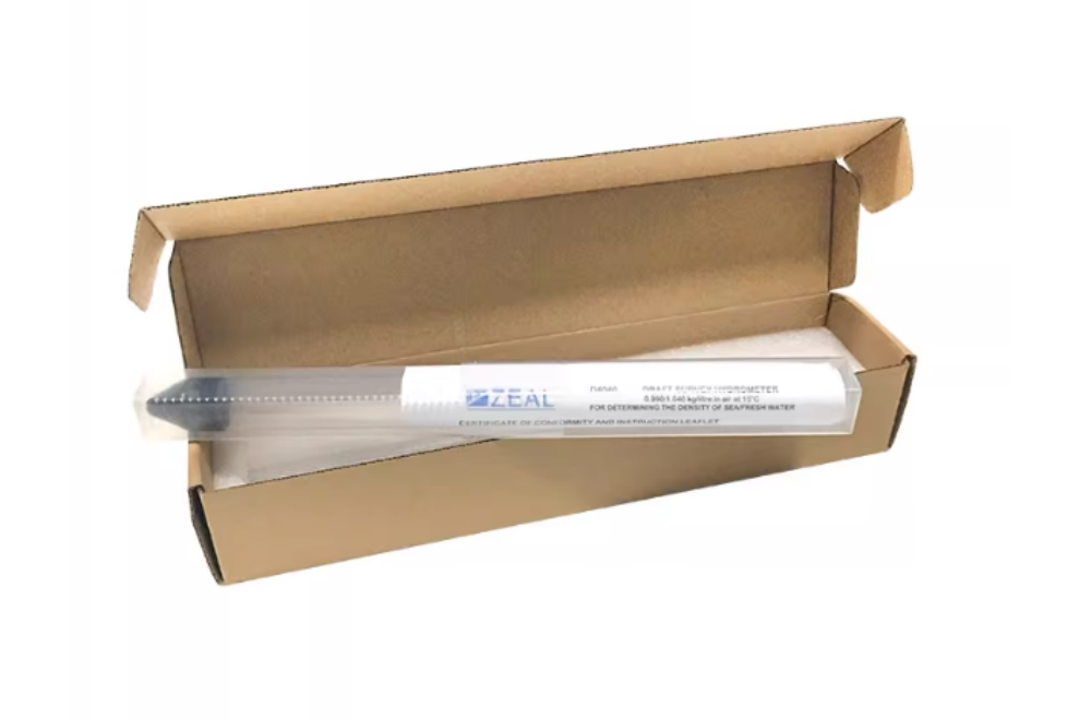 ZEAL Seawater hydrometer draft survey hydrometer certificate of conformity and instruction leaflet D4040